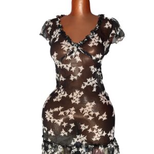 Robe noire transparente ( friperie premier choix )