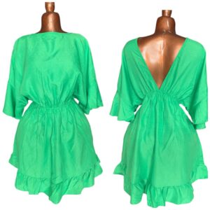 robe verte (friperie premier choix )