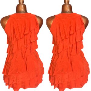 Robe courte orange( friperie premier choix )