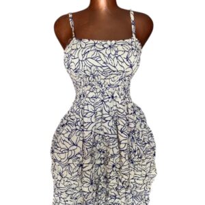 Petite robe bleu blanc ( friperie premier choix )