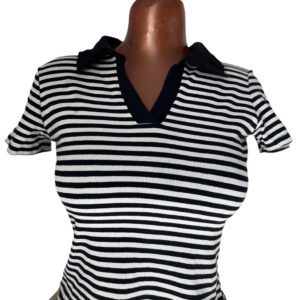 top pour femme blanc noir ( friperie 1er choix )