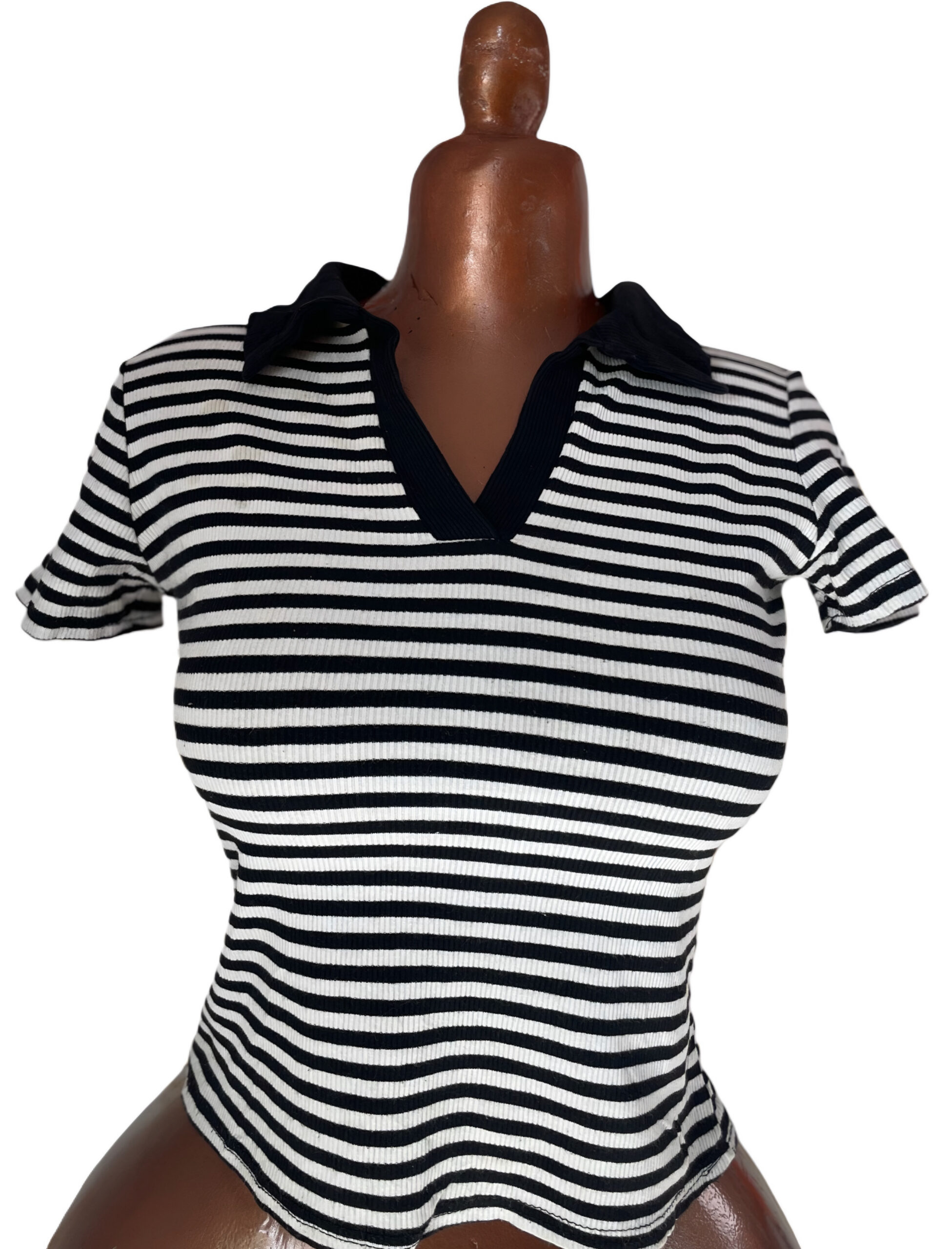 top pour femme blanc noir ( friperie 1er choix )