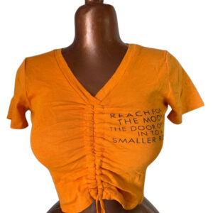 Top jaune femme ( friperie premier choix )
