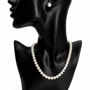 Parure de bijoux en perles nacrées