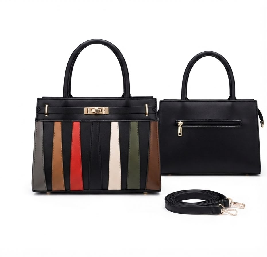 Ensemble de sacs à main fourre-tout multicolore – Image 3